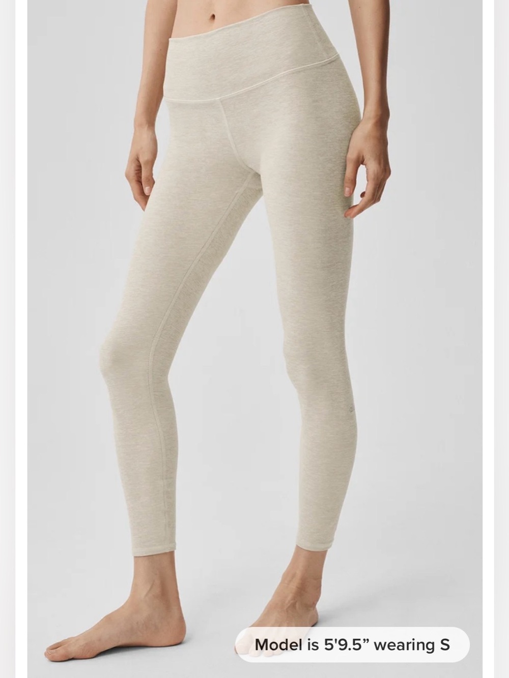 ALO Yoga Women's Cream High-Waist Leggings